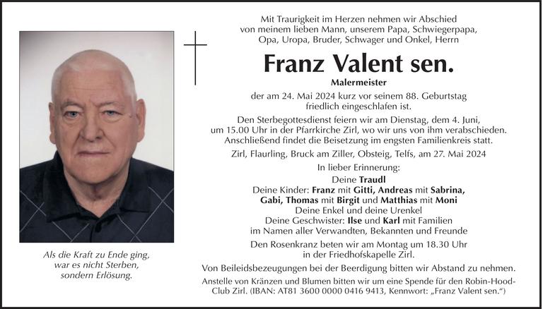 Franz Valent sen. Bild
