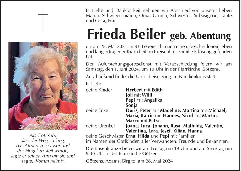 Frieda Beiler Bild