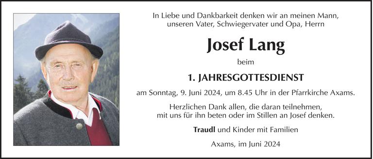 Josef Lang Bild