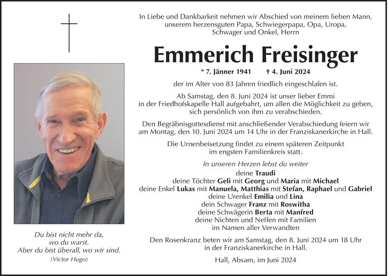 Emmerich Freisinger Bild