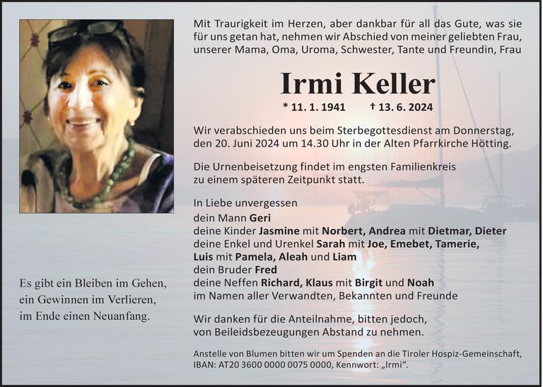Irmi Keller Bild