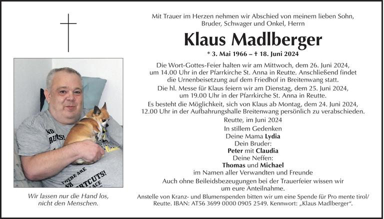 Klaus Madlberger Bild