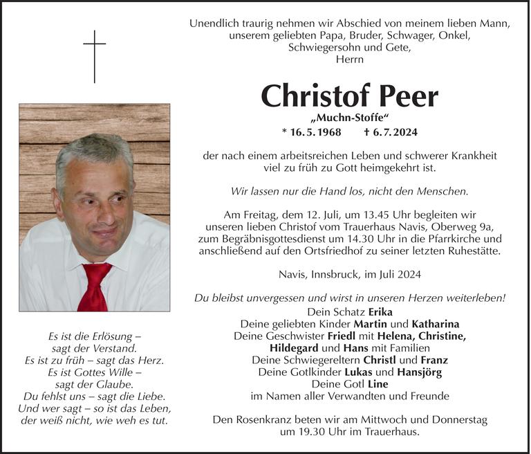 Cristof Peer Bild