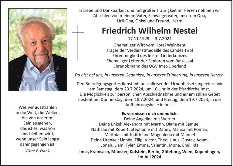 Friedrich Wilhelm Nestel Bild
