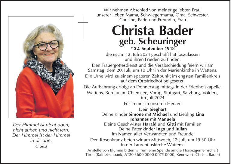 Christa Bader Bild