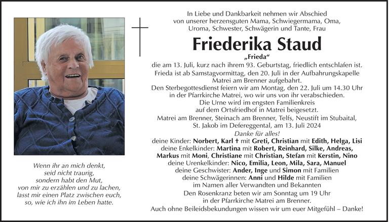 Friederika Staud Bild