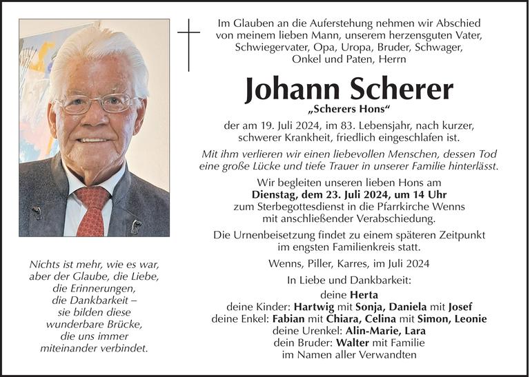 Johann Scherer Bild