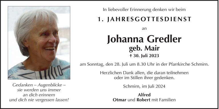 Johanna Gredler Bild