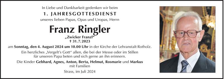 Franz Ringler Bild