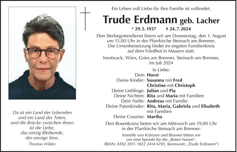 Trude Erdmann Bild