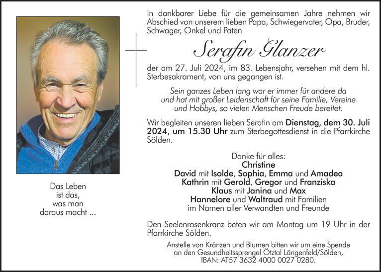 Serafin Glanzer Bild
