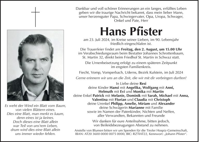 Johann Pfister Bild