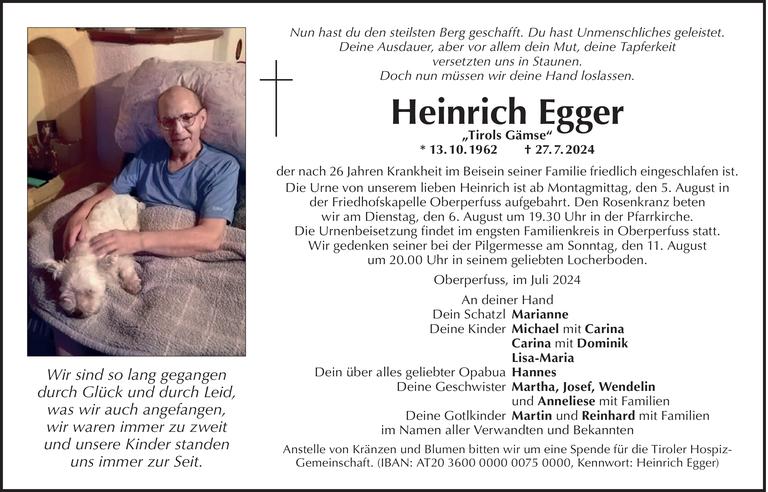 Heinrich Egger Bild