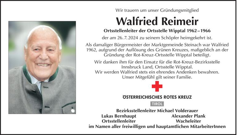 Walfried Reimeir Bild