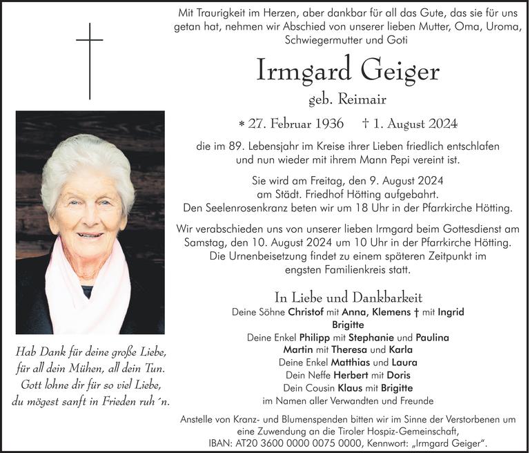 Irmgard Geiger Bild