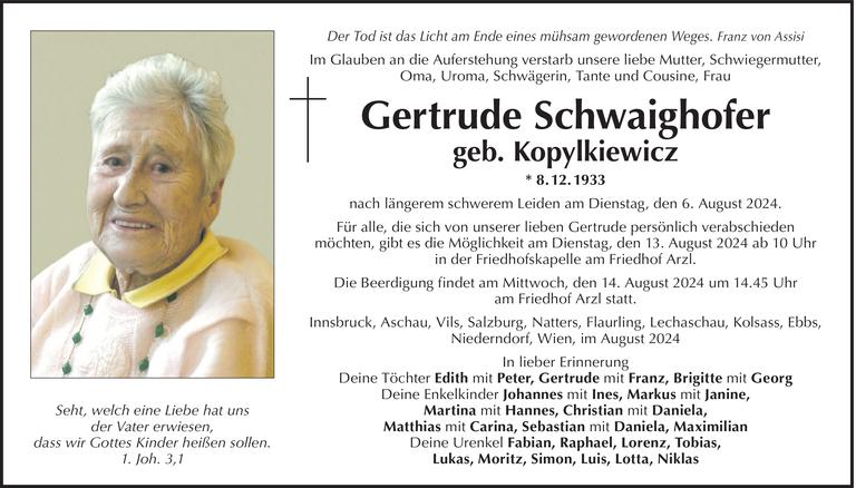 Gertrude  Schwaighofer Bild