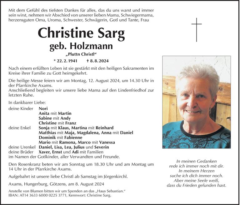 Christine Sarg Bild