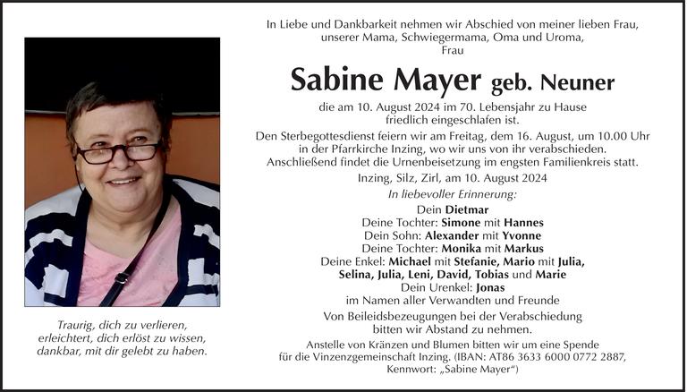 Sabine Mayer Bild