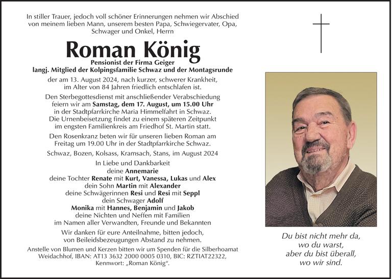 Roman König Bild