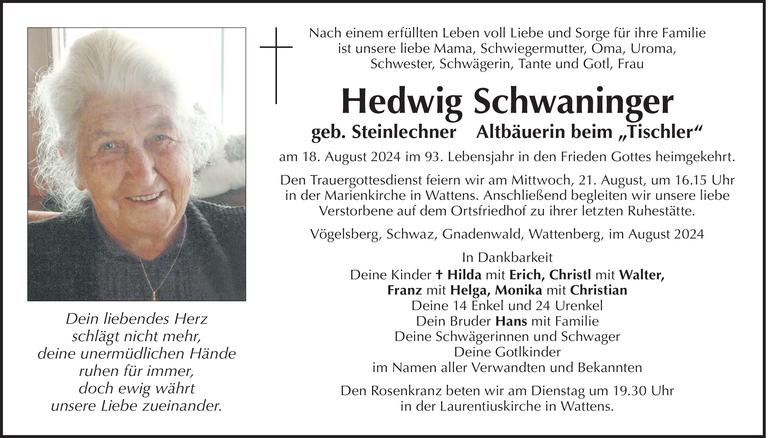 Hedwig Schwaninger Bild