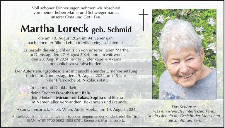 Martha Loreck Bild