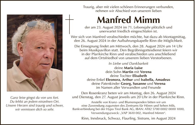 Manfred Mimm Bild