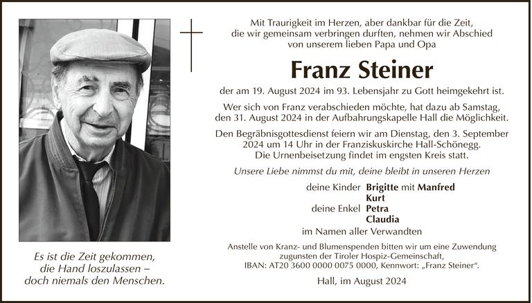 Franz Steiner Bild