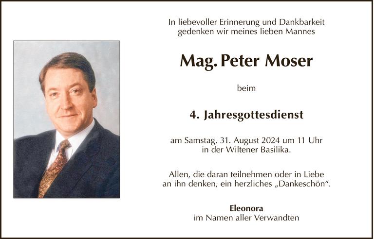 Peter Moser Bild