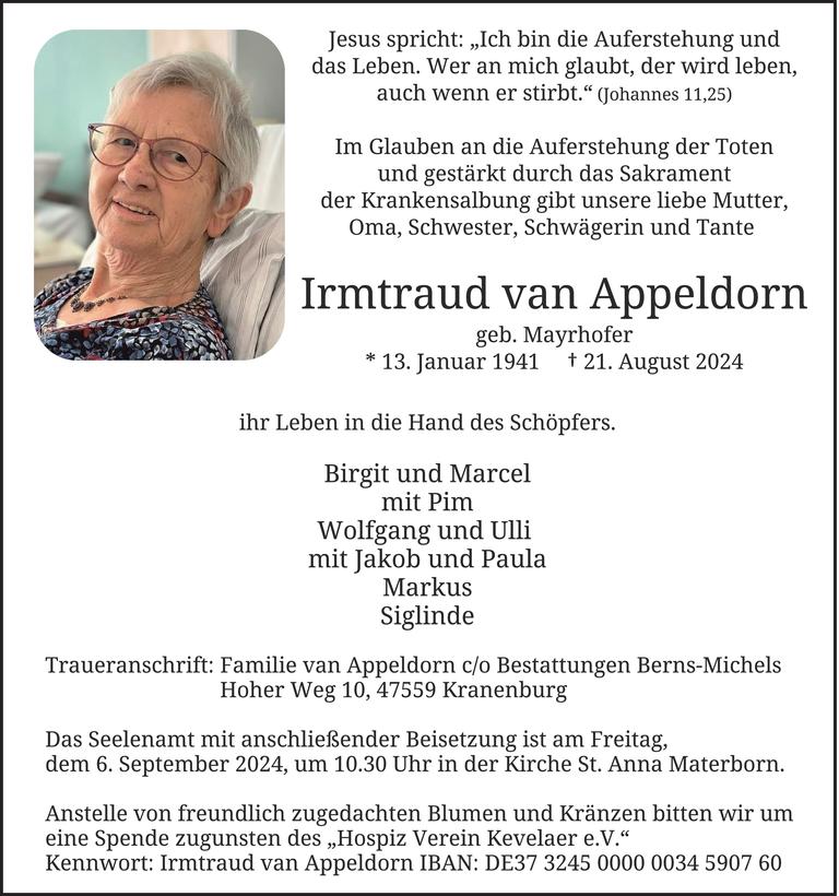 Irmtraud van Appeldorn Bild