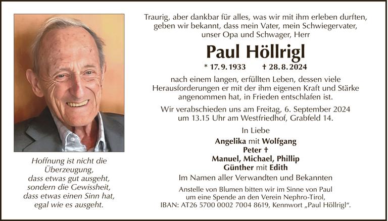 Paul Höllrigl Bild