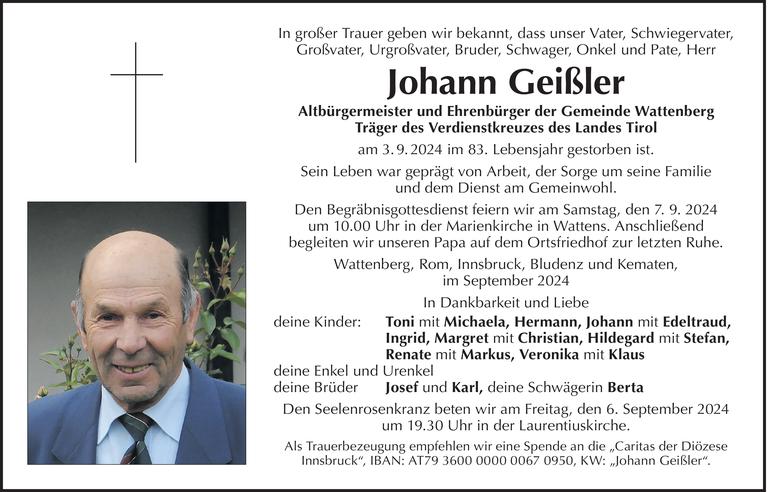 Johann Geißler Bild