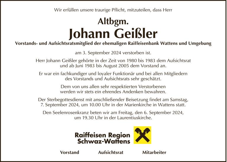 Johann Geißler Bild