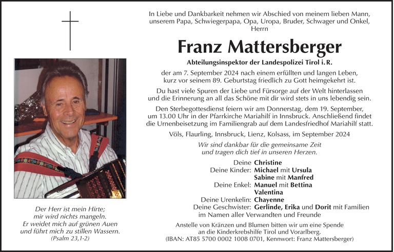 Franz Mattersberger Bild