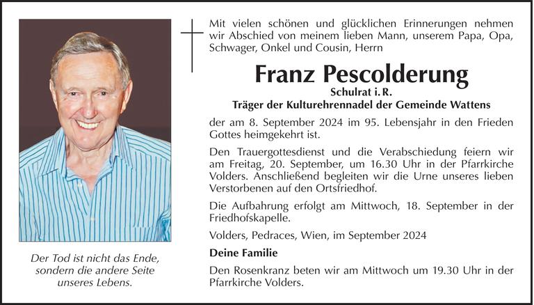 Franz Pescolderung Bild