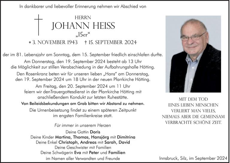 Johann Heiss Bild