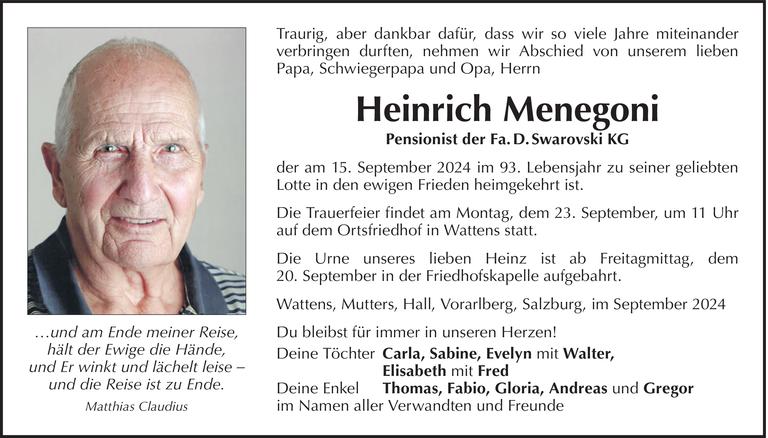Heinrich Menegoni Bild