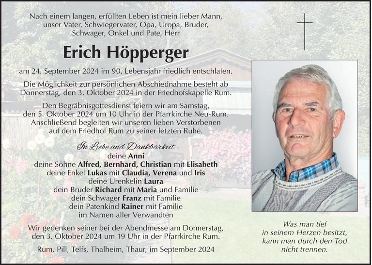 Erich Höpperger Bild