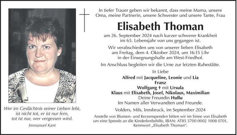 Elisabeth Thoman Bild