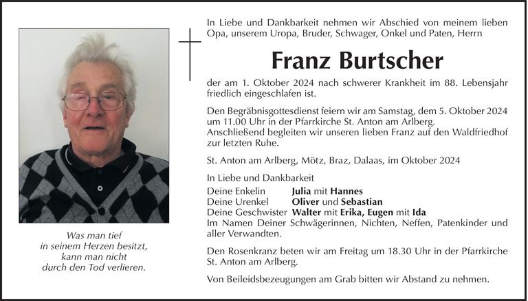 Franz Burtscher Bild