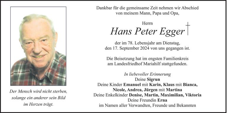 Hans-Peter Egger Bild