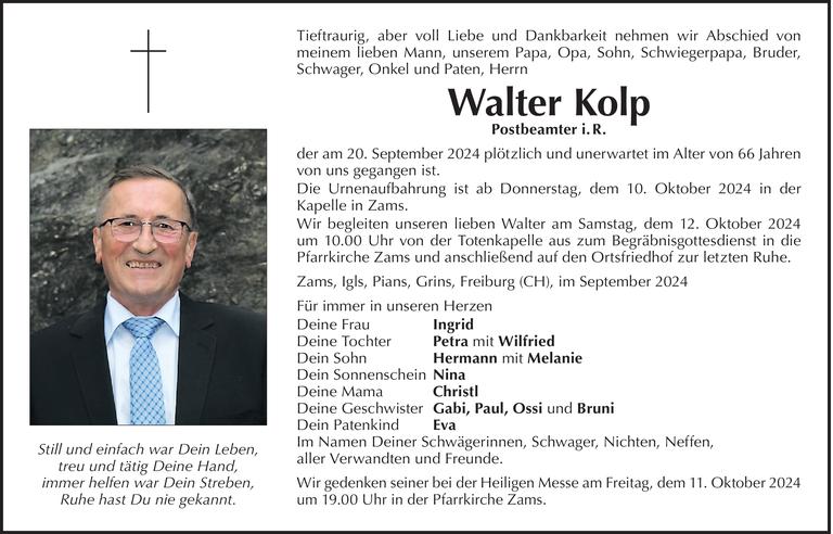 Walter Kolp Bild