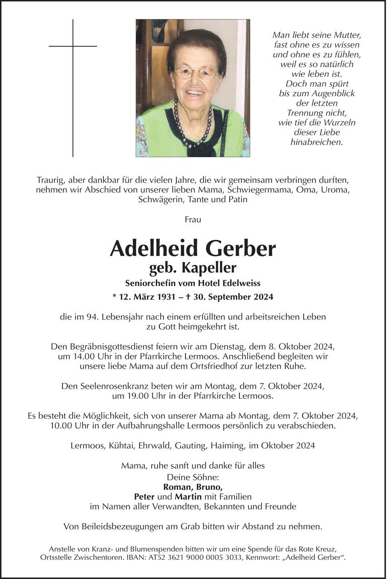 Adelheid Gerber Bild