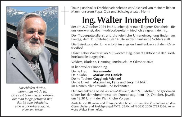 Walter Innerhofer Bild