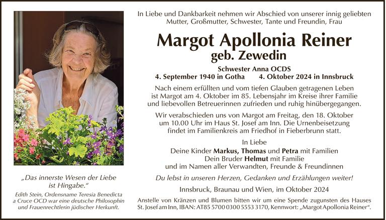 Margot Apollonia Reiner Bild