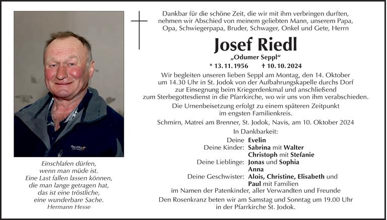 Josef  Riedl Bild