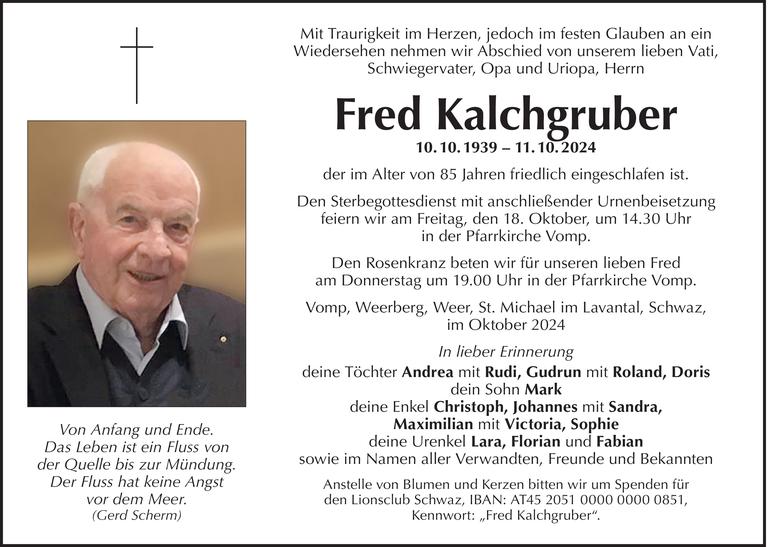 Fred  Kalchgruber Bild