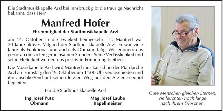 Manfred Hofer Bild