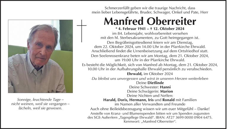 Manfred Oberreiter Bild