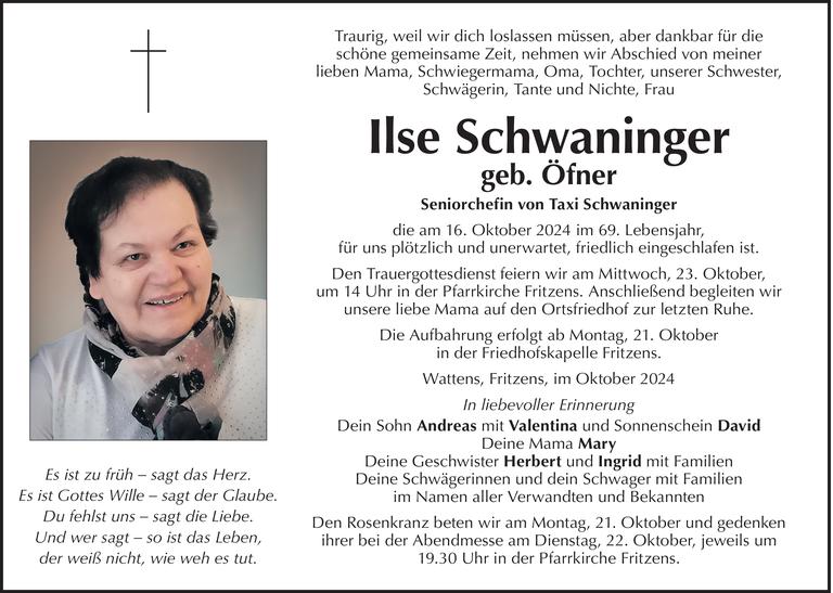 Ilse Schwaninger Bild