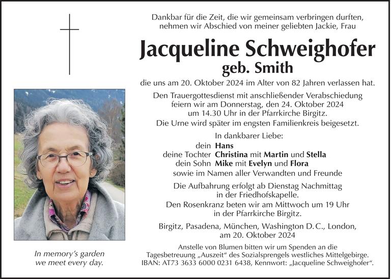 Jacqueline Schweighofer Bild